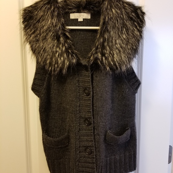 Loft Medium Knit Fur Vest - Picture 4 of 4
